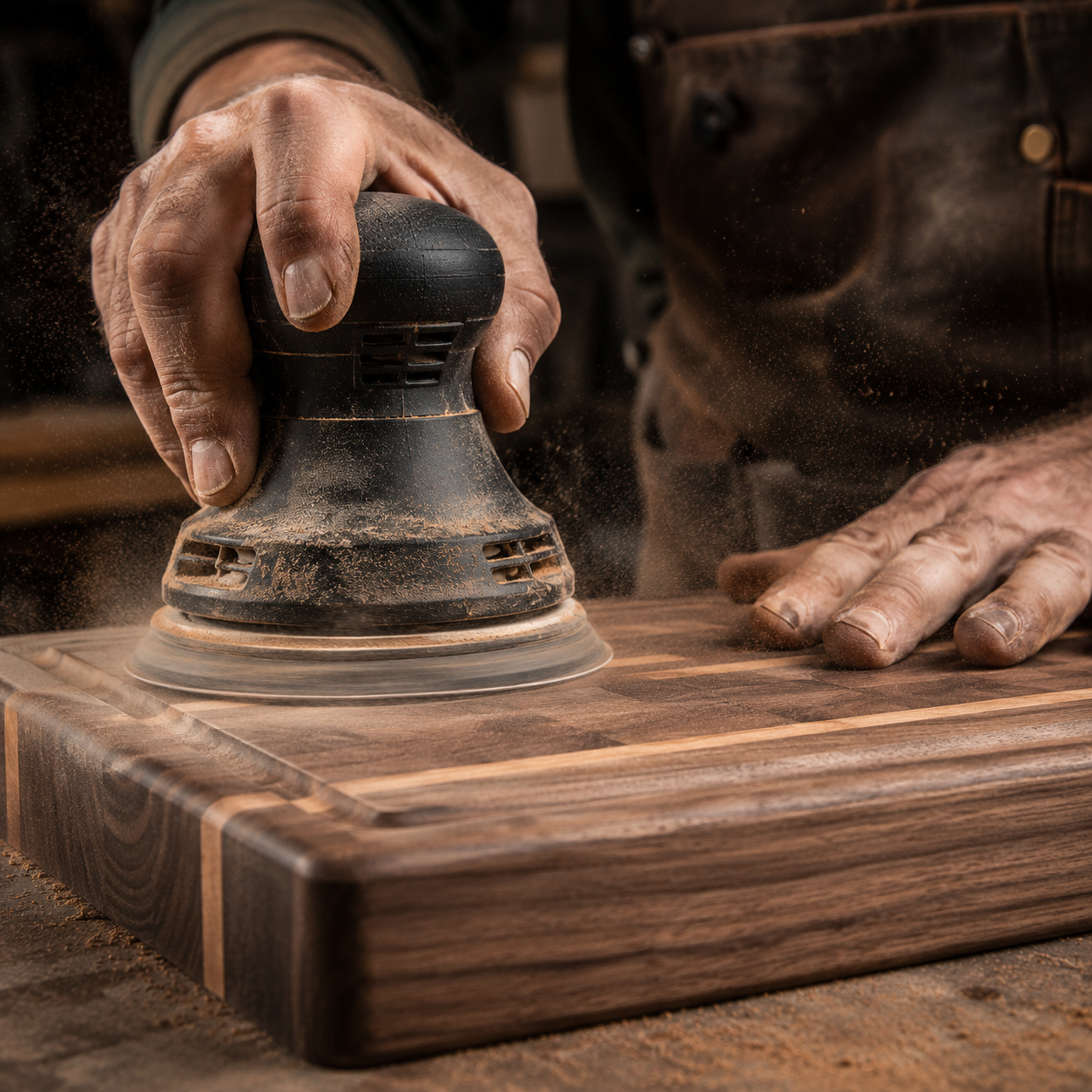 Hand Sanding Process